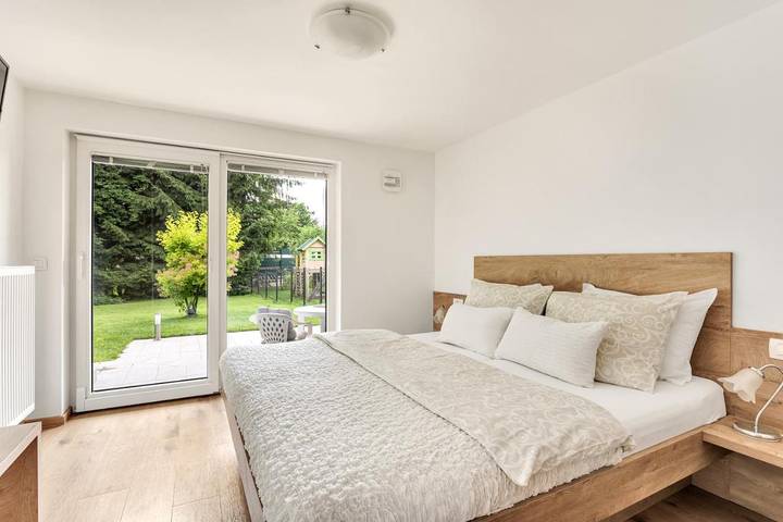 Apartament wakacyjny dla 2 osób, z ogród i widok w Jezioro Bled