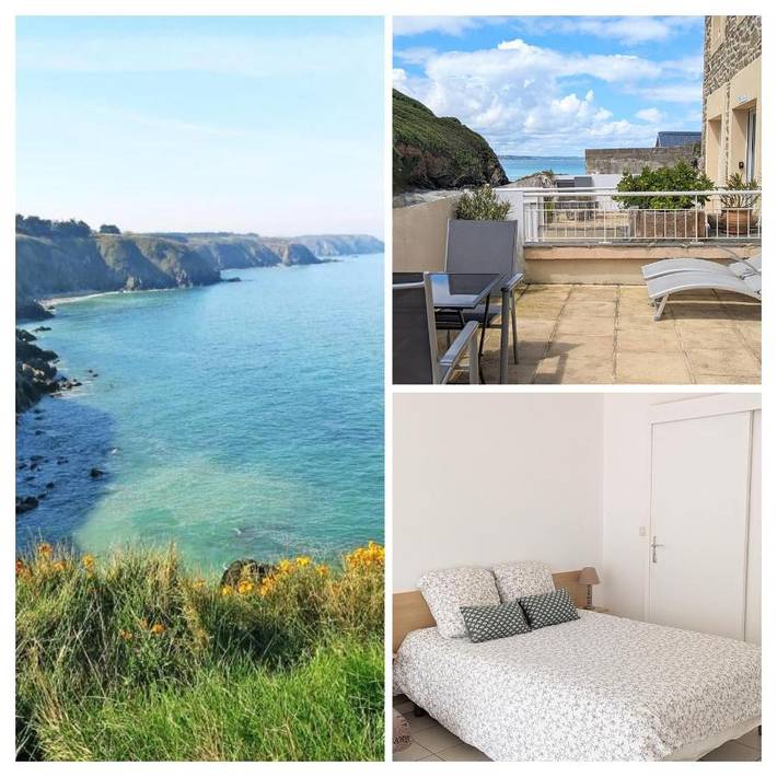 Appartement de vacances pour 2 personnes, avec Balcon ainsi que Terrasse et Vue