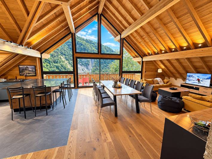 Chalet für 10 Personen mit Terrasse in Vaujany, Nationalpark Écrins
