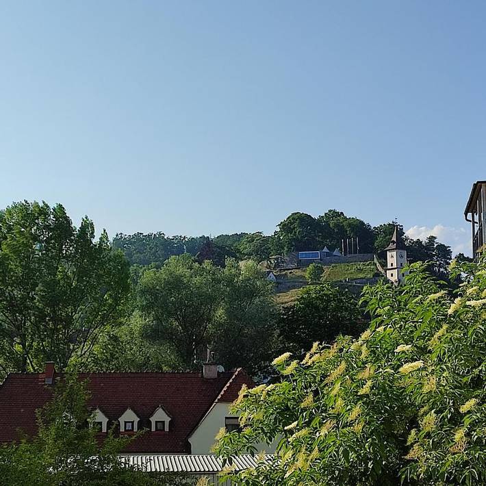Ferienwohnung für 3 Personen, mit Balkon und Ausblick