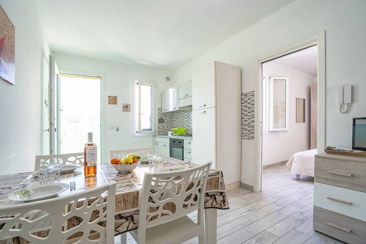 Location de vacances pour 4 personnes, avec balcon à Porto Cesareo