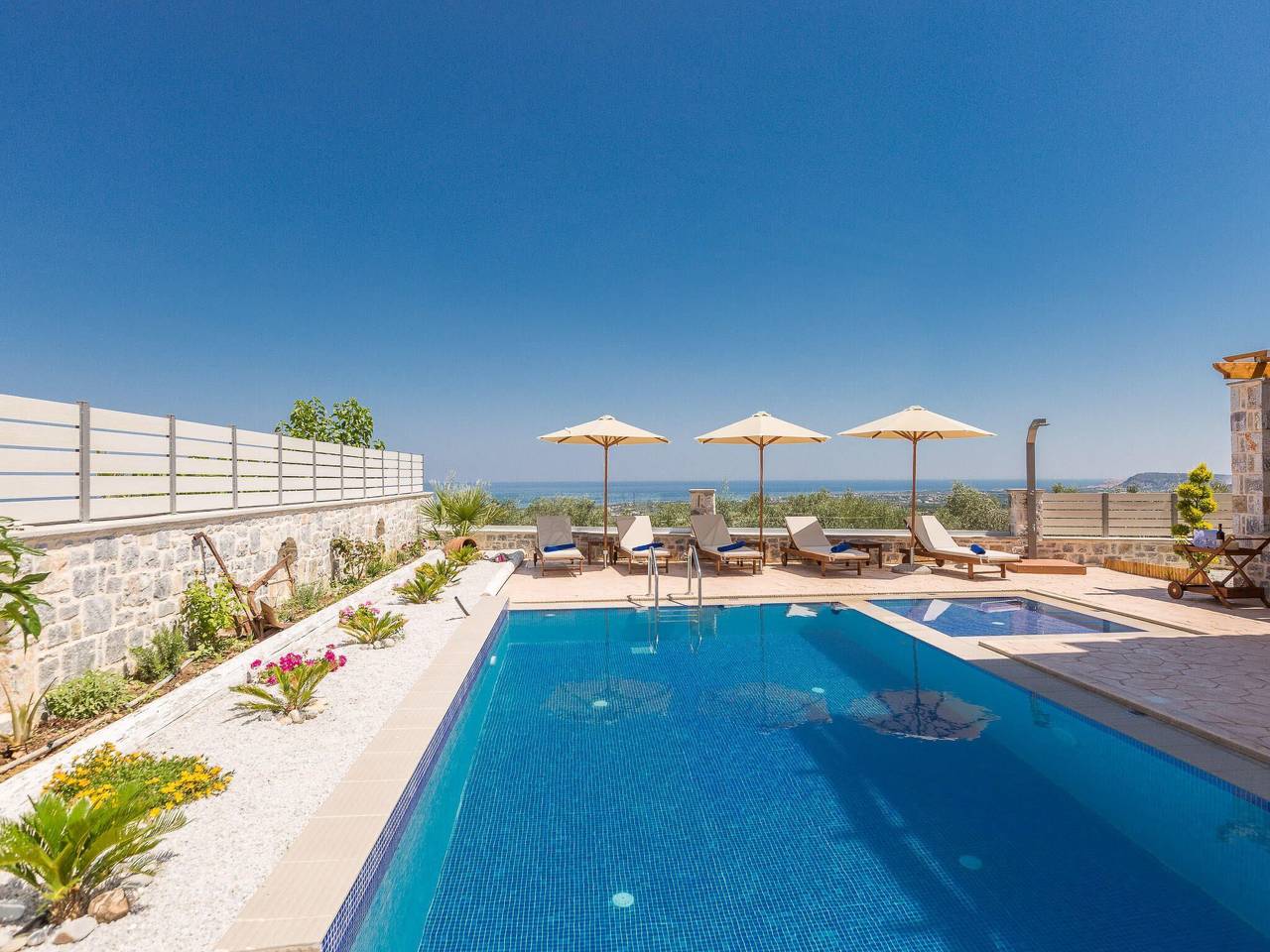 Family Villa Privater Pool Grillplatz Meerblick in Mesi, Rethymno e dintorni