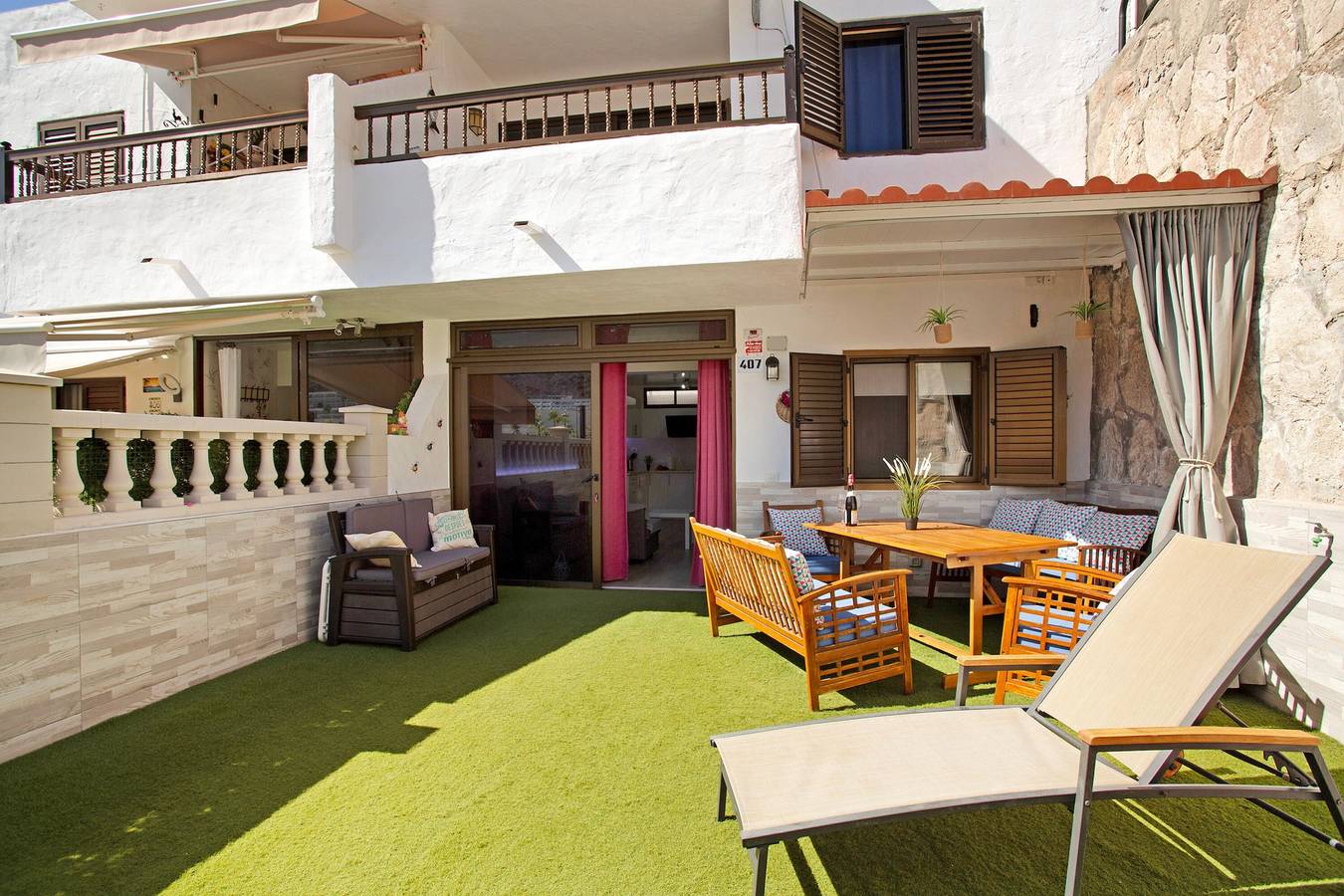 Apartamento entero, Apartamento vacacional 'Bungalow Eden' con piscina compartida, Wi-Fi y aire acondicionado in Puerto Rico (Gran Canaria), Gran Canaria Sur