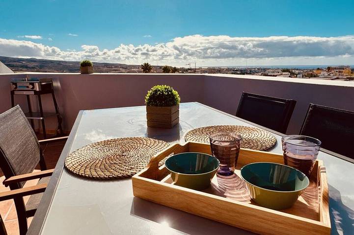 Ferienhaus für 4 Personen, mit Balkon und Garten