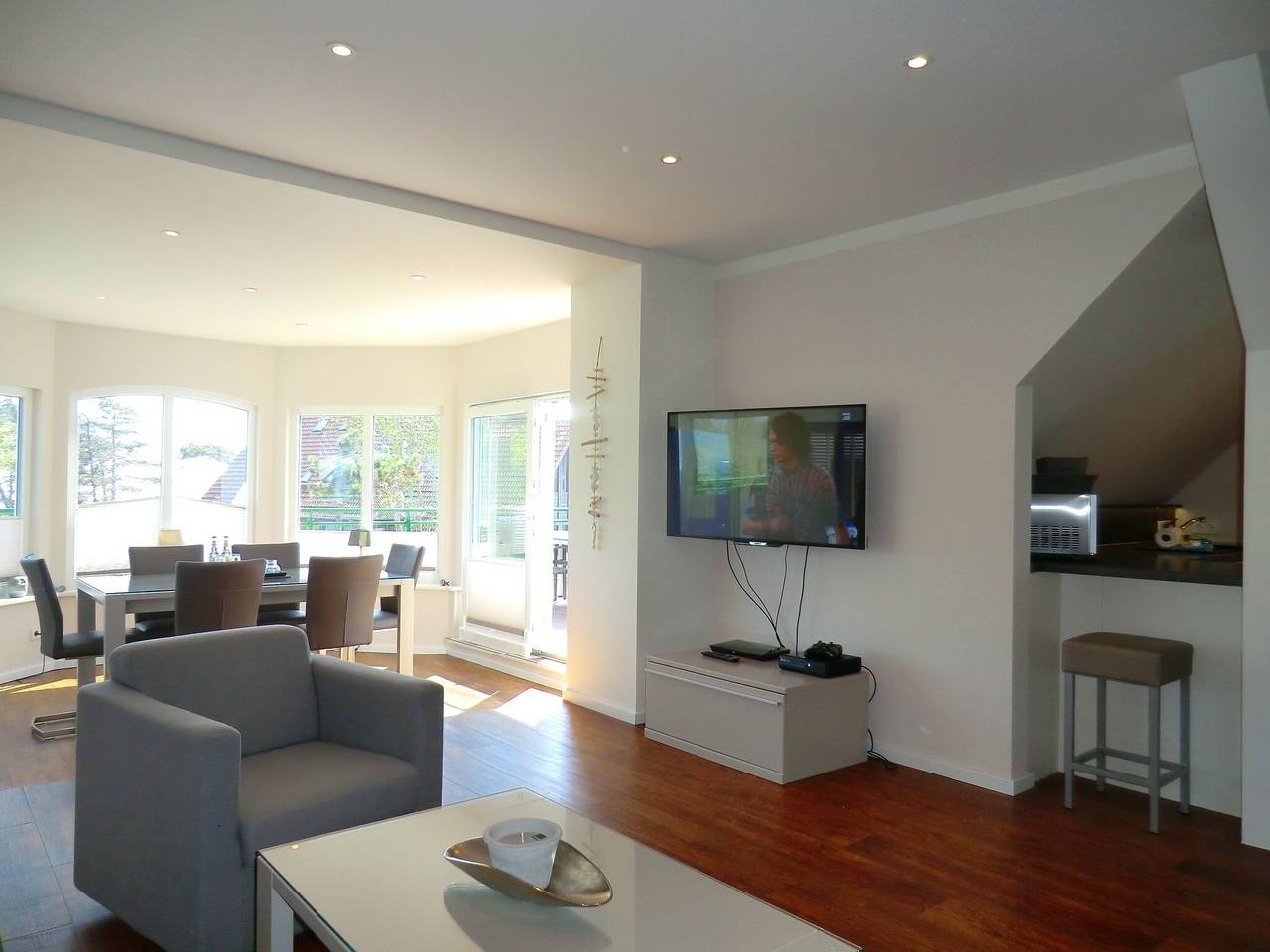 Ganze Ferienwohnung, Luxus-Penthouse am Strand, mit Traum-Meerblick, Dachterrasse und Sauna in Wyk auf Föhr (Stadt), Wyk auf Föhr