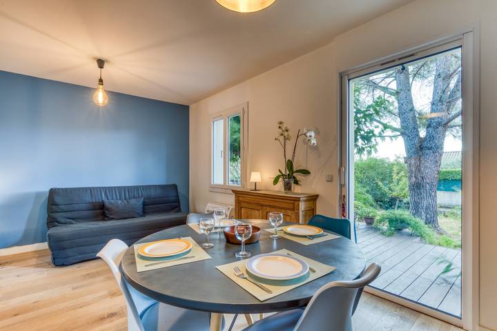 Hel lägenhet, Apartment 'Mas Chloro-Phil' with Shared Terrace, Wi-Fi and Air Conditioning in Clapiers, Medelhavskusten (Frankrike)