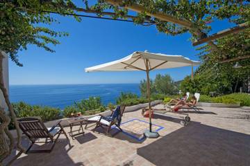 Gîte pour 4 personnes, avec vue sur l’océan et jardin à Praiano