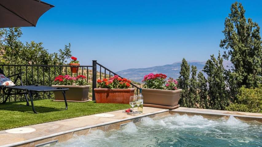 Casa rural para 24 personas, con piscina y balcón/terraza en Murtas