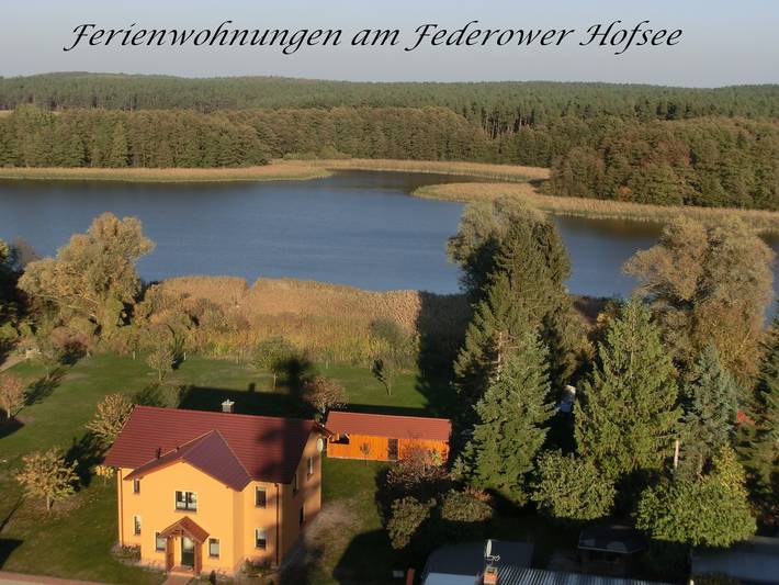 Ferienwohnung für 2 Personen, mit Garten und Seeblick in Federow, Kargow