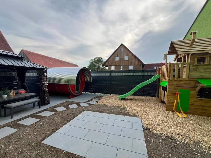 Ferienwohnung für 4 Personen, mit Terrasse und Sauna sowie Ausblick in Colmberg - 4