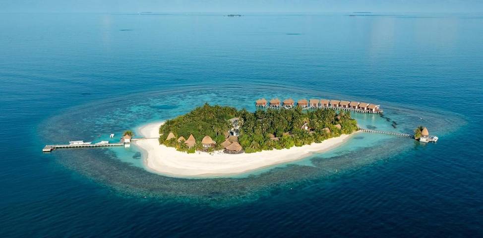 Bungalow für 2 Personen, mit Ausblick und Garten auf den Malediven