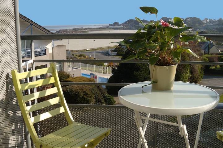 Gîte pour 4 personnes, avec jardin et balcon, animaux acceptés dans Plage de Trestel