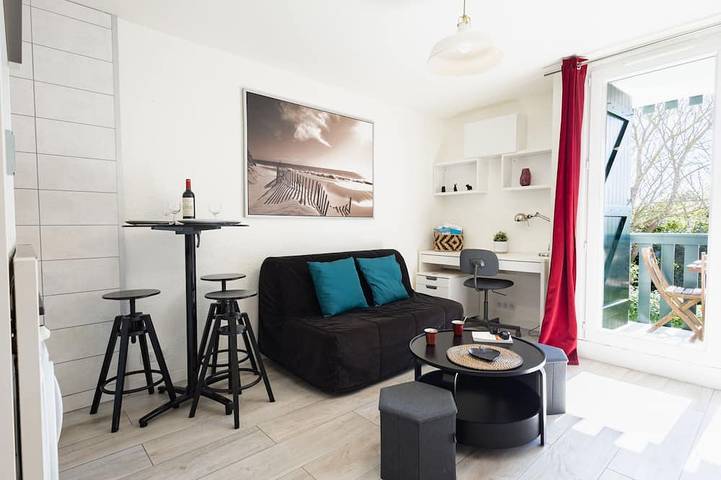 Appartement de vacances pour 3 personnes, avec balcon à Bidart