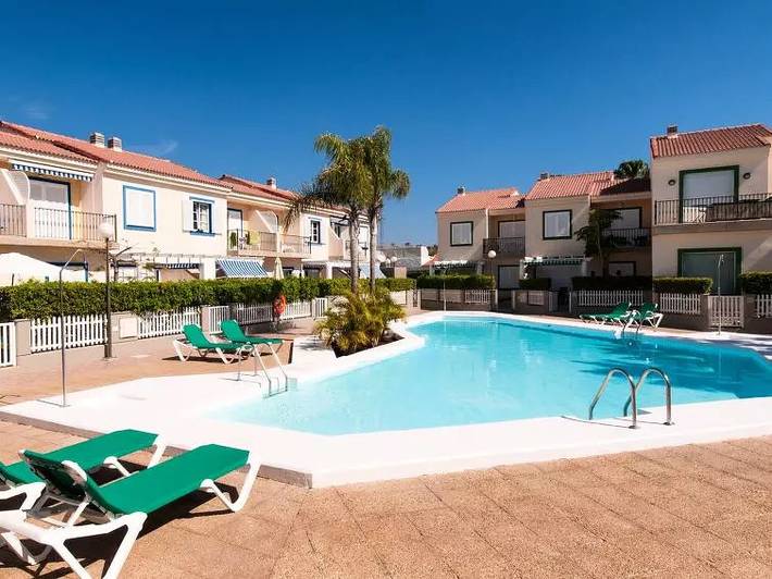 Casa de vacaciones para 6 personas, con Balcón además de Terraza y Piscina en Pasito Blanco