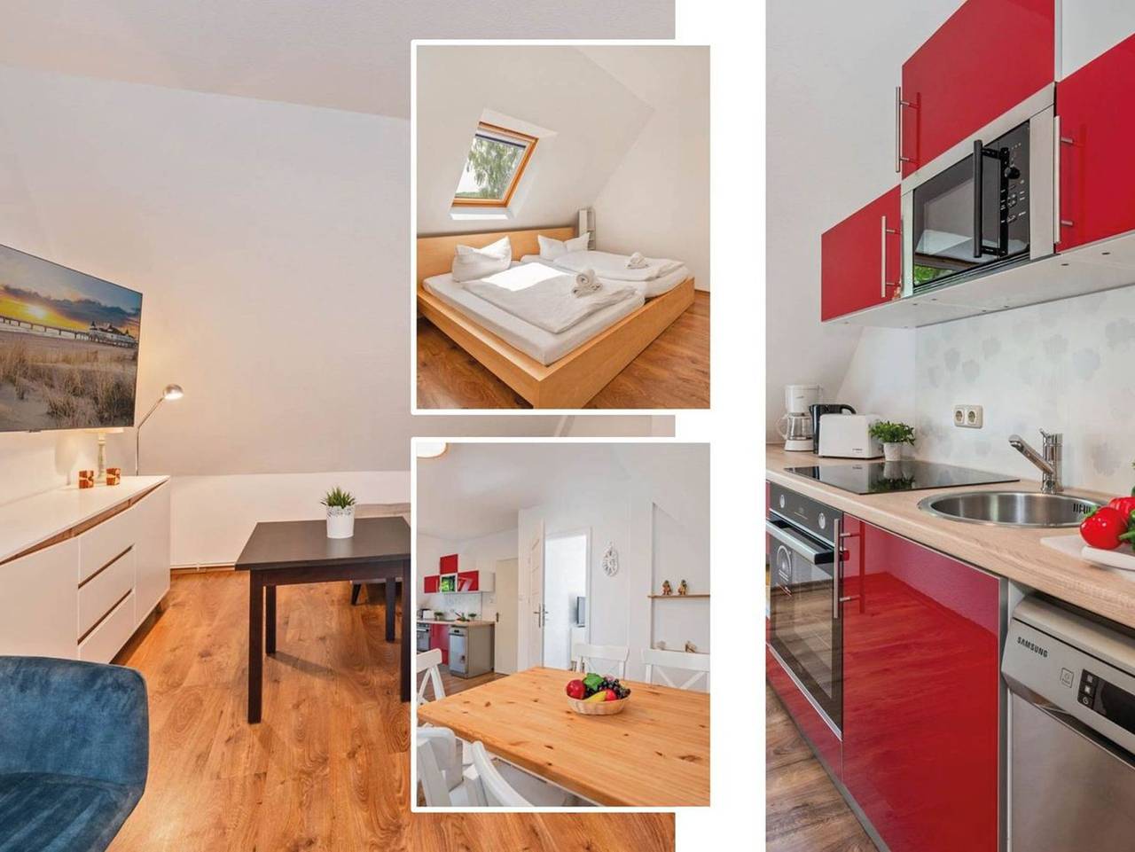 Entire holiday apartment, Ferienwohnung Am Bahnhof - Ferienwohnung Nahe des  Bahnhofs in Seebad Ahlbeck mit Terrasse und Gartenblick in Drei Kaiserbäder, Heringsdorf