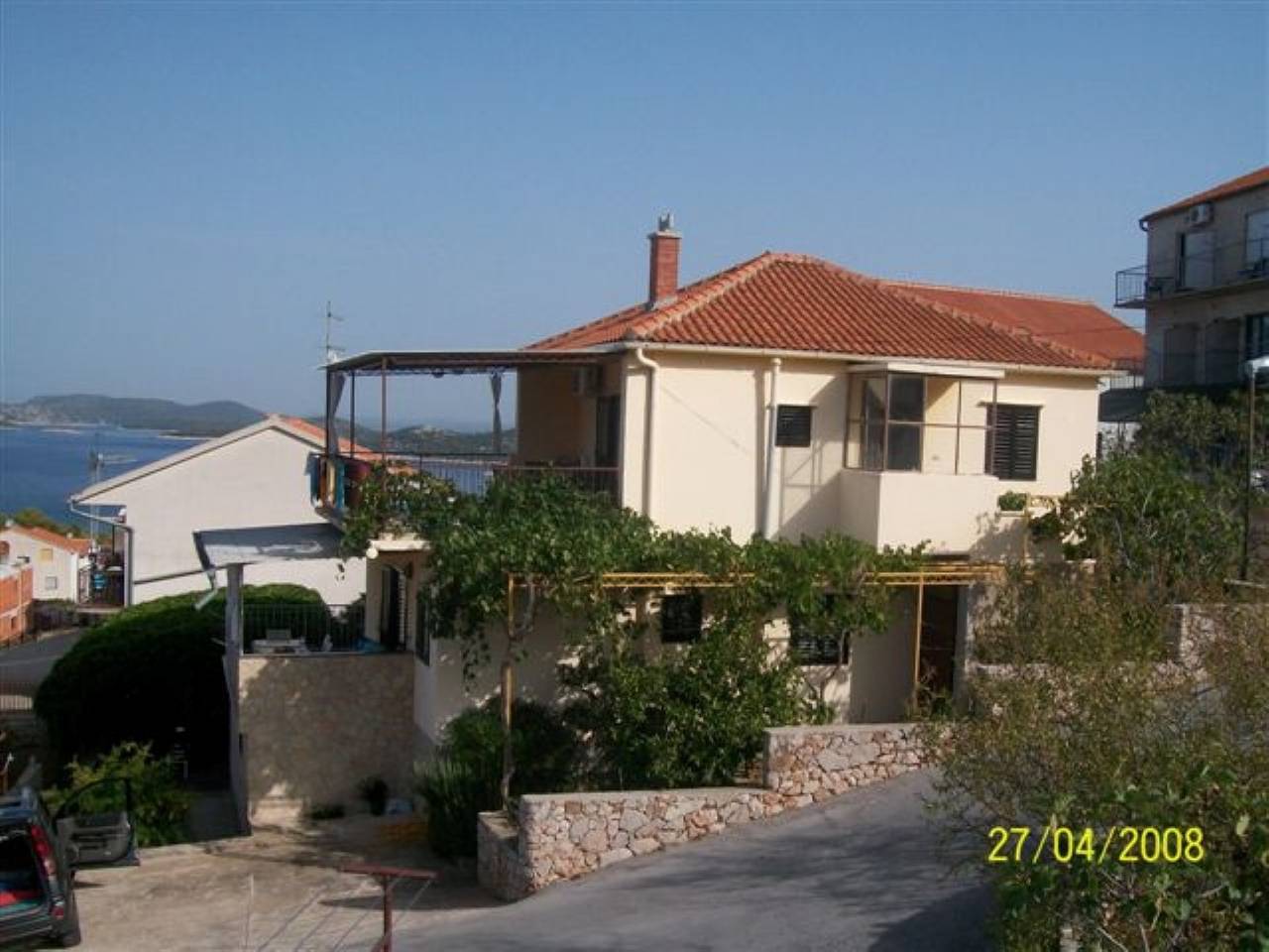 Ganze Wohnung, 2-Zimmer-Ferienwohnung mit Terrasse und Meerblick Bilo, Primosten A-12434-b in Primosten, Šibenik-Knin