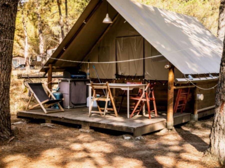 Camping Olva  - Tente en toile et en bois 4 personnes - Tente Lodge - Sans sanitaires - arrivée le samedi en haute saison in Sartène, Arrondissement de Sartène