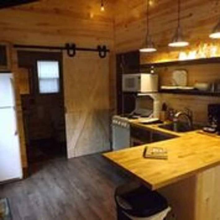 Log cabin for 6 people, with pool and terrace as well as hot tub in Illinois