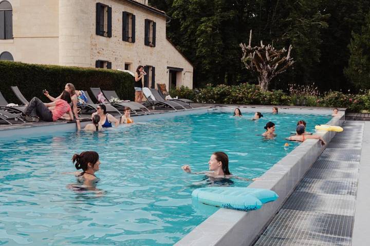 Gîte pour 4 personnes, avec jardin et vue ainsi que vue sur le lac et piscine à Sadirac - 4