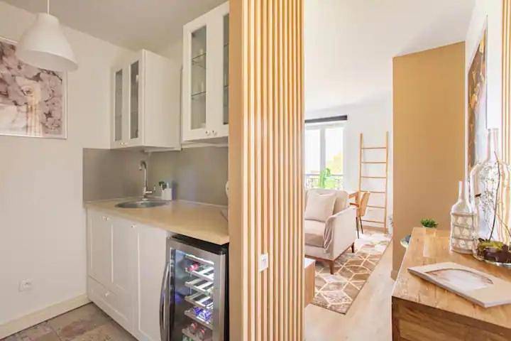 Appartement de vacances pour 2 personnes, avec Terrasse ainsi que Jardin et Vue