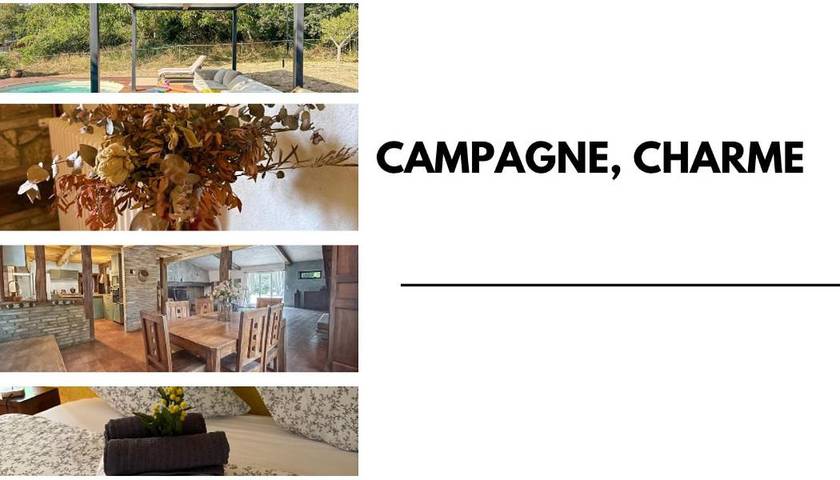 Location de vacances pour 7 personnes, avec jardin et piscine, animaux acceptés à Razengues