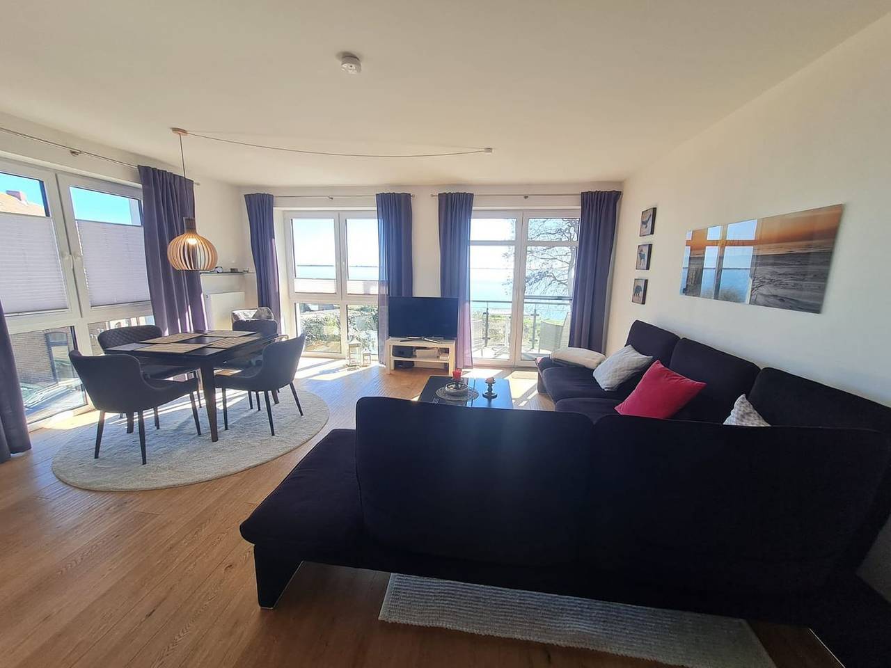 Ganze Wohnung, Modernes Ferienapartment Lieblingsort(h) mit Meerblick, Balkon und Parkplatz in Westfehmarn, Fehmarn