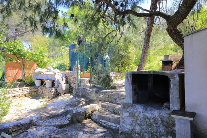 2-Zimmer-Haus mit Terrasse und Meerblick Bucht Ducac, Brac in Postira, Brac