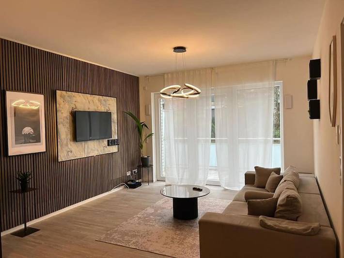 Ferienwohnung für 4 Personen, mit Balkon und Terrasse sowie Garten und Ausblick in Bochum
