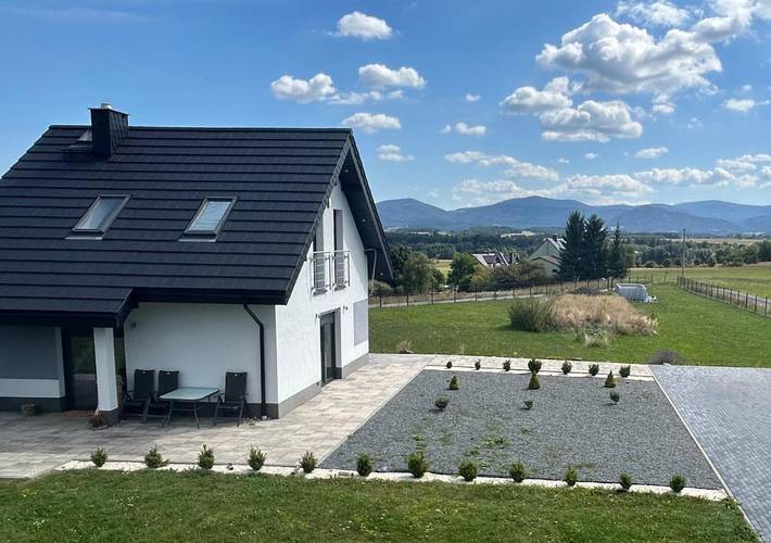 Domek letniskowy dla 8 osób, z widok i basen oraz ogród na Dolny Śląsk