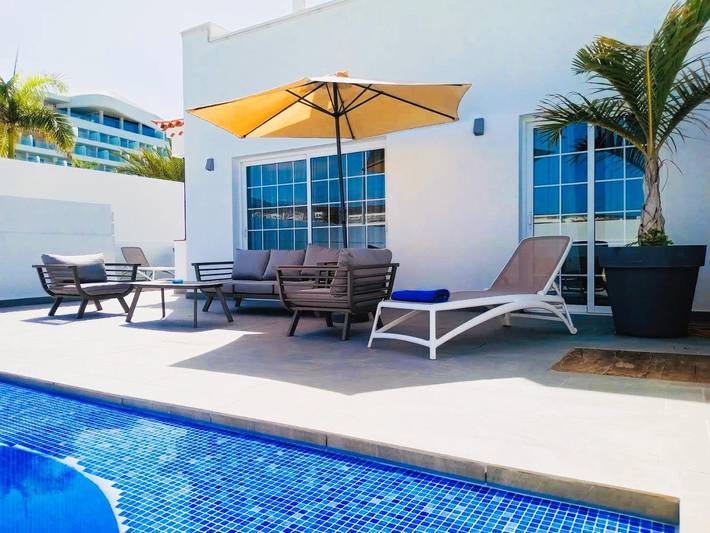 Maison de vacances pour 5 personnes, avec Terrasse et Piscine à Playa de la Enramada