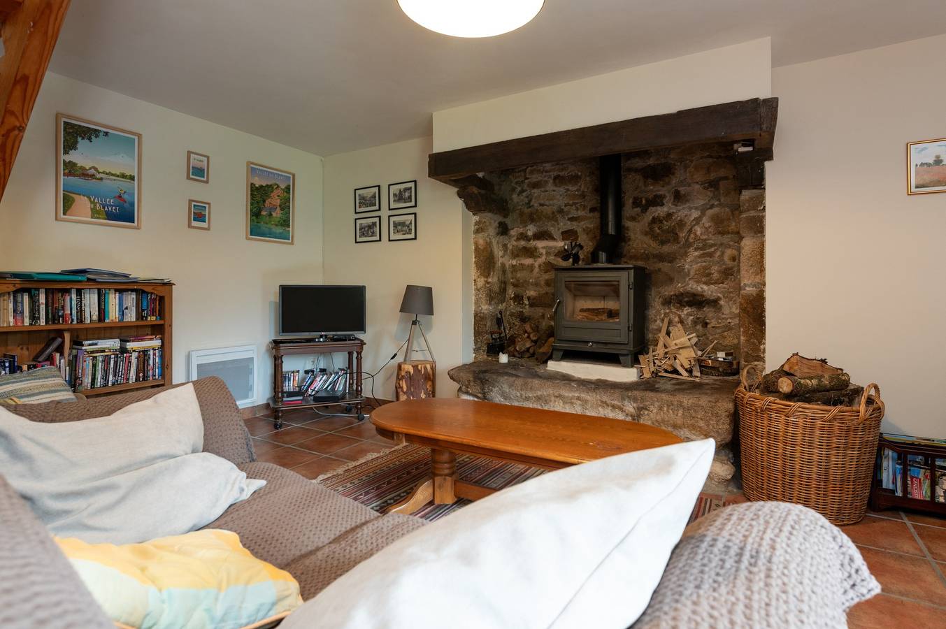 Maison de vacances 'Breton Gildas' avec terrasse partagée, jardin commun et Wi-Fi in Bieuzy, Région de Pontivy