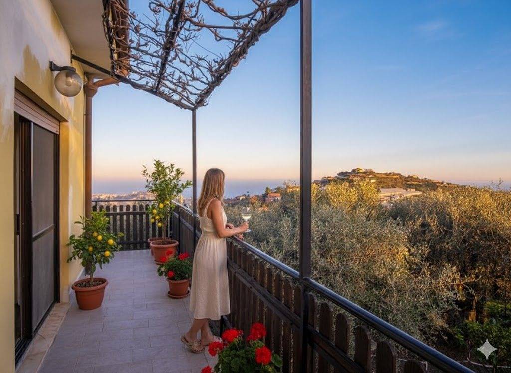 Ganze Wohnung, Wohnung mit Meerblick Landesinneren Imperia | V16 in Poggi (Imperia), Imperia