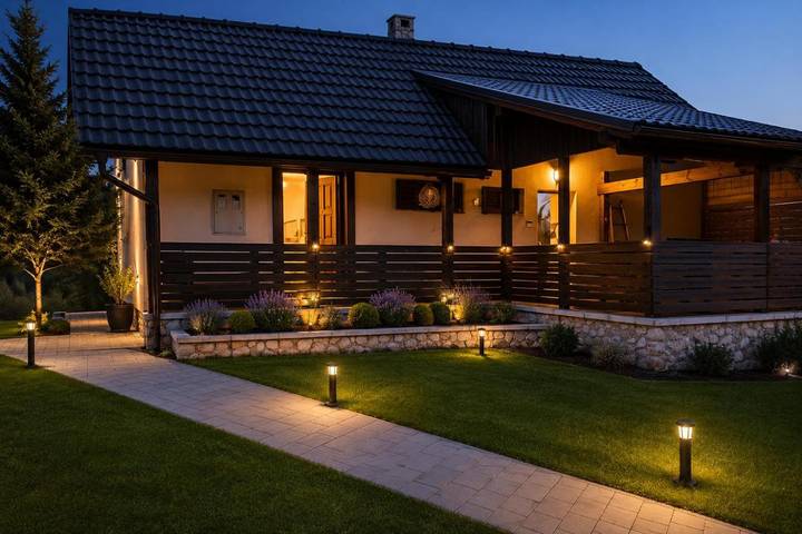 Maison d’hôte pour 2 personnes, avec Terrasse ainsi que Jardin et Vue dans Poljanak