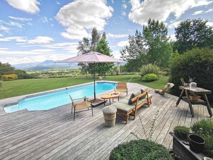 Maison de vacances pour 10 personnes, avec jardin et piscine ainsi que terrasse et vue - 1