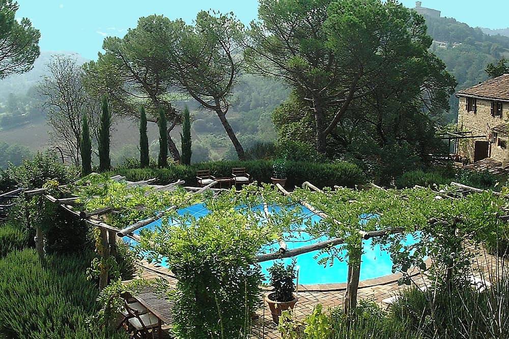 Toskana: Bauernhaus aus dem 17 Jhdt.; Hügellage, eigener Pool, Traumblick in Monterchi, Valtiberina