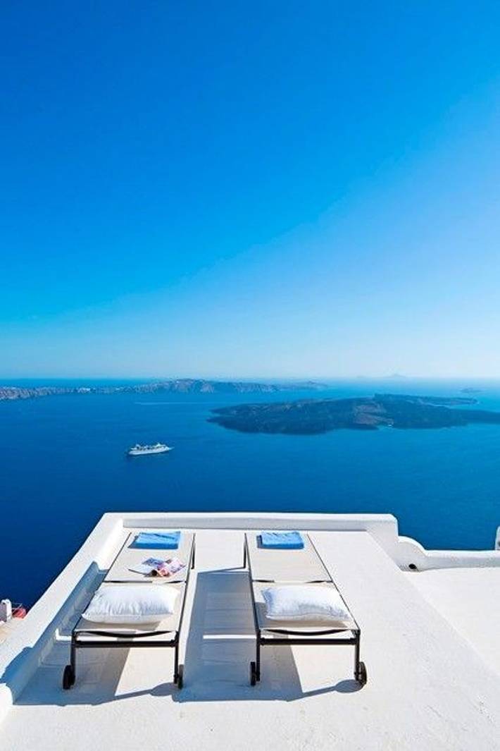 Location de vacances pour 7 personnes, avec vue sur l’océan et terrasse dans Firostefani - 4