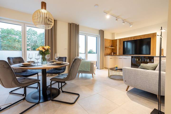 Ferienwohnung für 4 Personen, mit Balkon und Sauna in Dorum