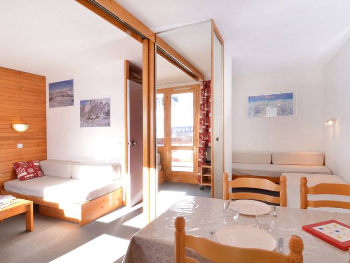 Gîte pour 4 personnes, avec balcon dans Plagne Bellecote - 4