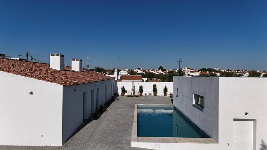 Villa pour 4 personnes, avec Terrasse ainsi que Piscine et Vue à Évora