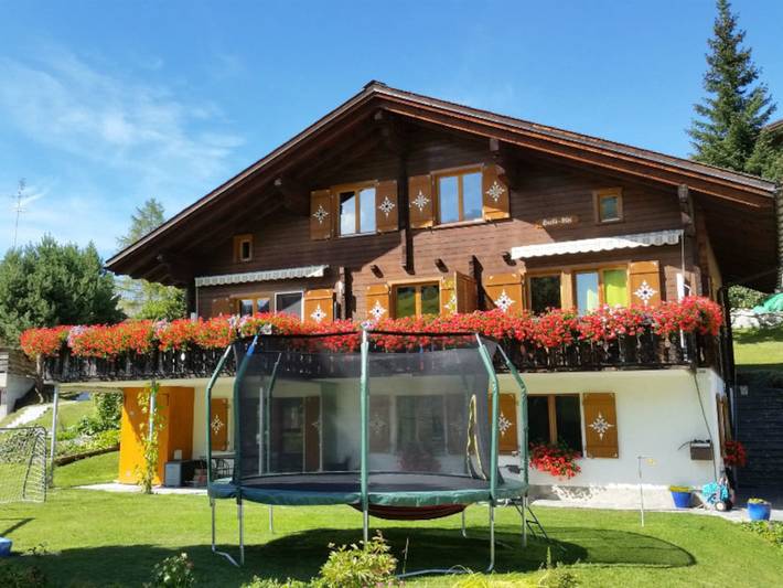 Ferienwohnung für 4 Personen, mit Balkon und Terrasse in Obersaxen
