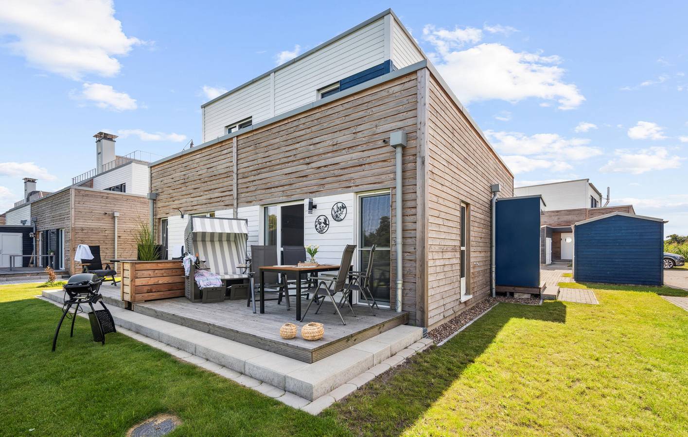 Apartment mit Meerblick, Parkplatz und Terrasse in Tossens, Butjadingen