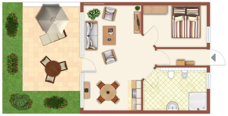 Ferienhaus für 4 Personen, mit Garten in Diedrichshagen - 2