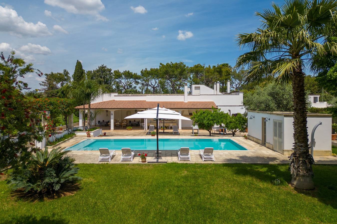 Villa 'Tenuta Il Carretto' con piscina privata, Wi-Fi e aria condizionata in Monteroni di Lecce, Provincia di Lecce