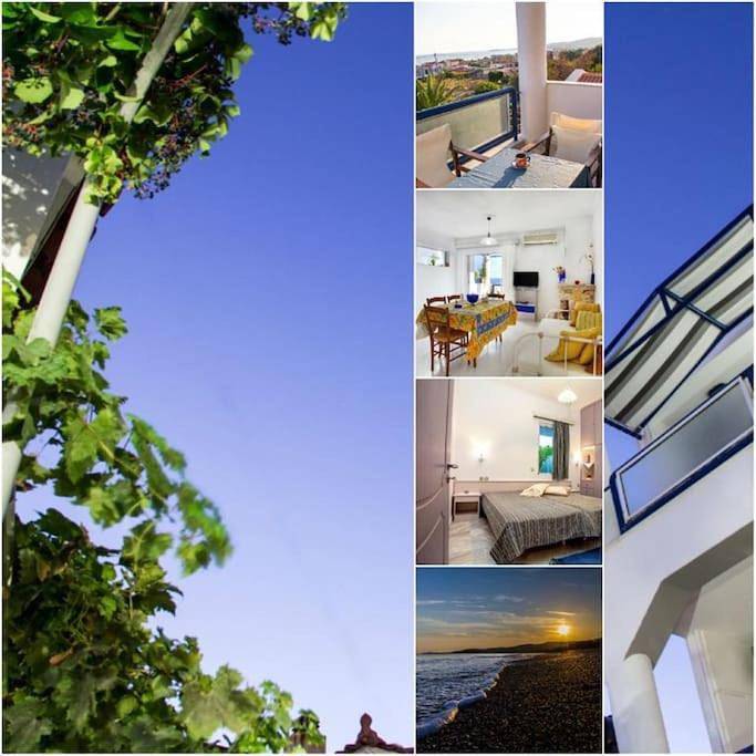 Appartement de vacances pour 5 personnes, avec Balcon et Terrasse ainsi que Jardin et Vue