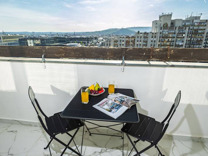 Ferienwohnung für 2 Personen, mit Balkon und Ausblick in Budapest - 3