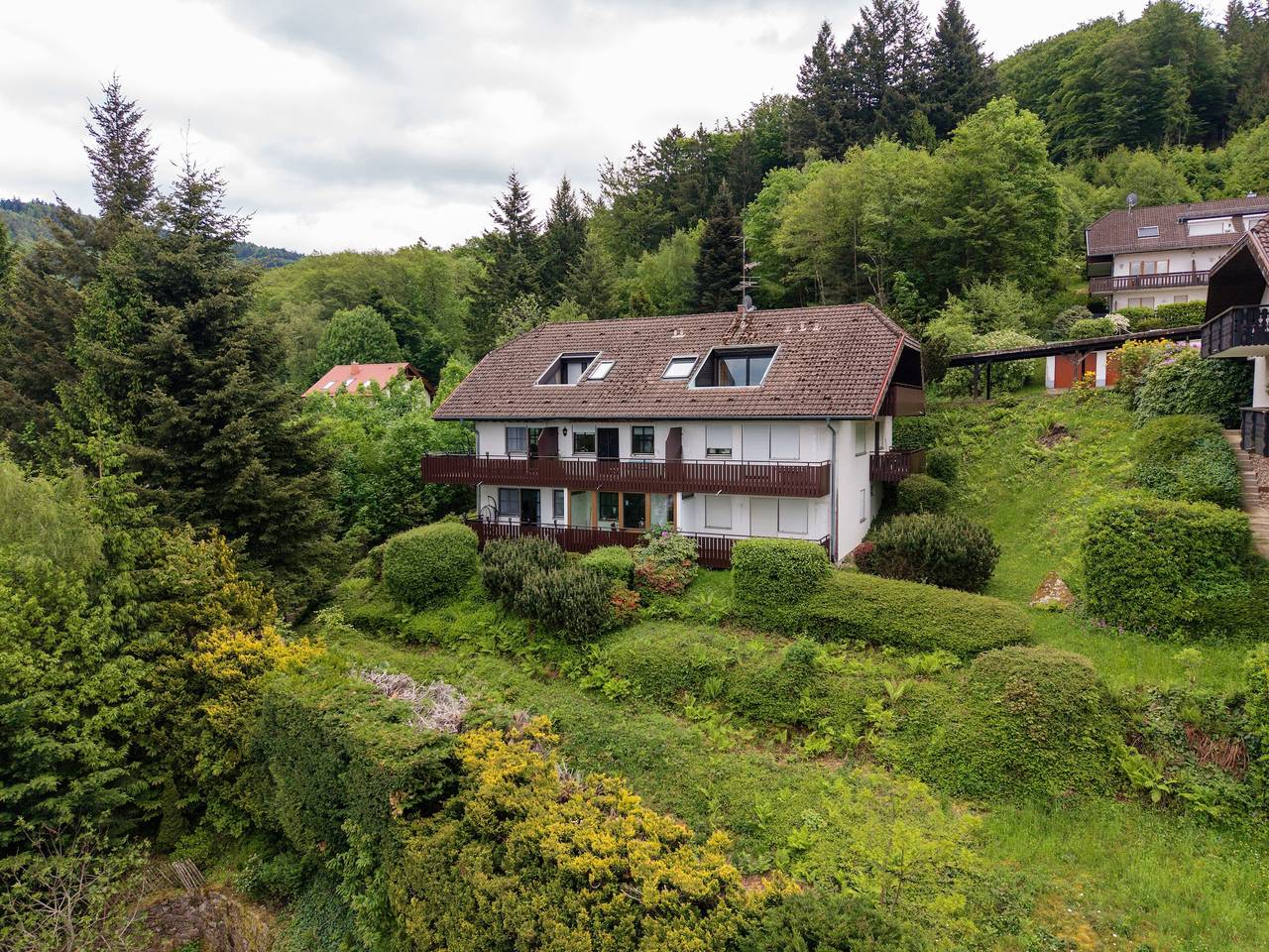 Ganze Wohnung, Appartement 'Bergluft' mit Rheintalblick, privater Terrasse und Wlan in Sasbachwalden, Mittlerer Schwarzwald