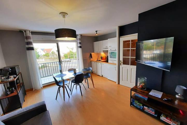 Appartement entier, L Art de l'eau plage  studio en propriété  privée in Hardelot Plage, Neufchâtel-Hardelot