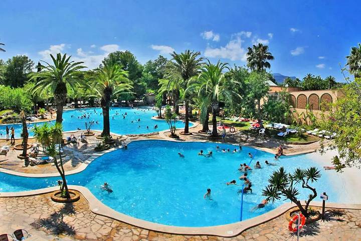 Camping para 6 personas, con Terraza además de Piscina y Sauna en Costa Dorada