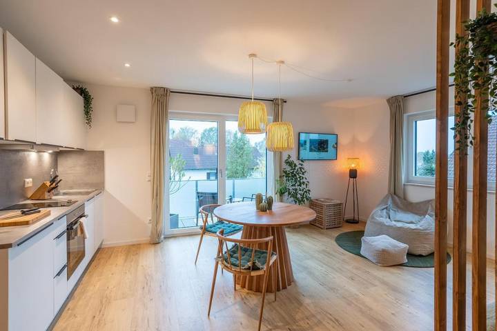 Ferienwohnung für 2 Personen, mit Balkon und Terrasse sowie Ausblick in Langenbach