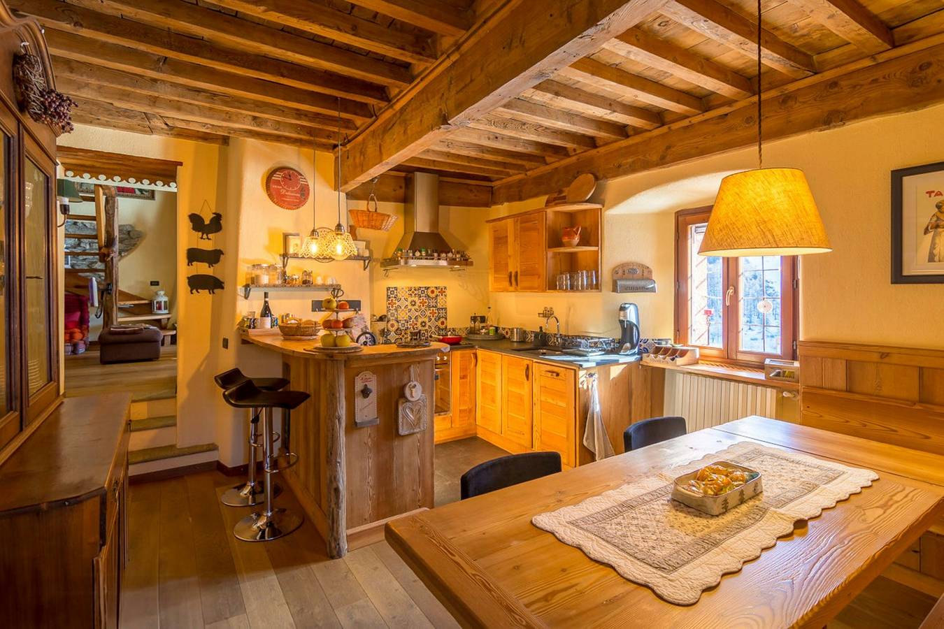 Ganze Wohnung, Steinhaus mit Blick auf die Alpen in Traverses in Pragelato, Via Lattea